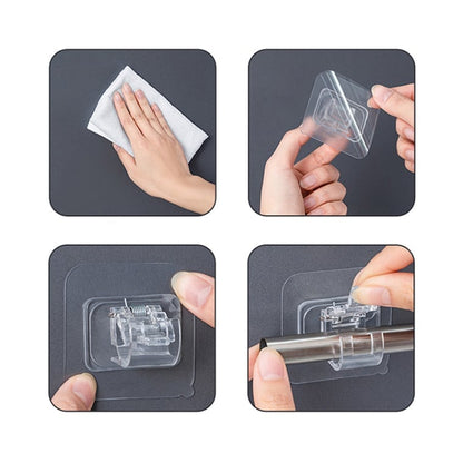 🎁 Promotion : 50 % de réduction + plus vous achetez, plus vous gagnez ✨ Supports de Tringle à Rideaux Réglables – Sans Perçage & Installation Facile (Lot de 2) 🏠