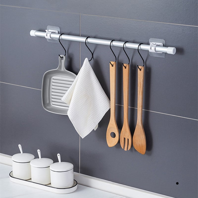 🎁 Promotion : 50 % de réduction + plus vous achetez, plus vous gagnez ✨ Supports de Tringle à Rideaux Réglables – Sans Perçage & Installation Facile (Lot de 2) 🏠