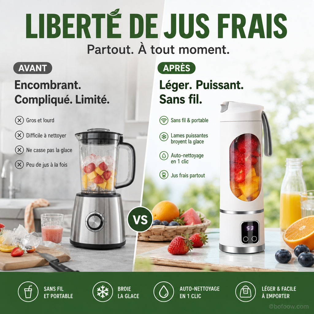 🎉 Soldes 2026 — Plus de 36 000 ventes !🍊 Presse-Agrumes Portable Sans Fil 🥤