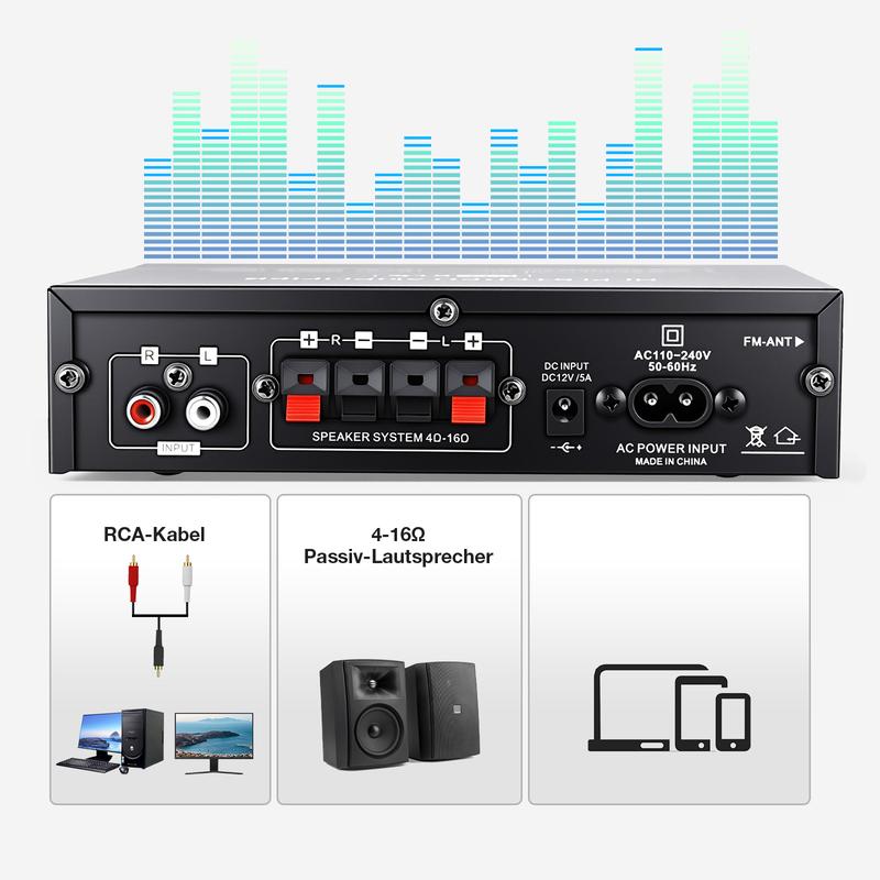 📢53 % DE RÉDUCTION !! ⏰Amplificateur stéréo AK35 pour la maison, audio Bluetooth 5.0, puissance maximale ⚡
