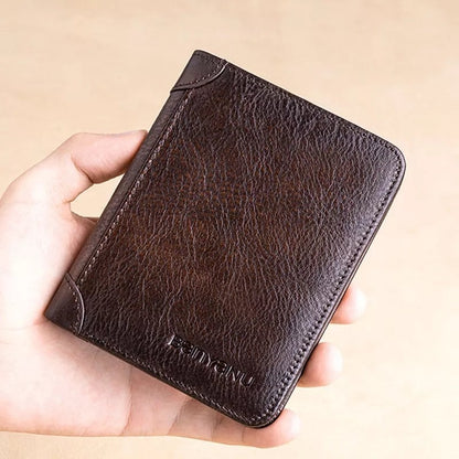 🔥Nouveauté 2026🔥Portefeuille minimaliste en cuir pour homme avec protection RFID – Ultra-fin, en cuir de vachette véritable de première qualité, format compact pour un usage quotidien