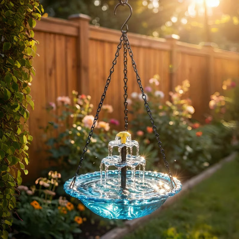🐦💧 Offre spéciale du moment：57 % de réduction 🔥 Fontaine solaire de bain d’oiseaux suspendue