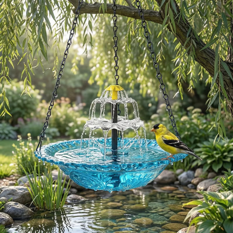 🐦💧 Offre spéciale du moment：57 % de réduction 🔥 Fontaine solaire de bain d’oiseaux suspendue
