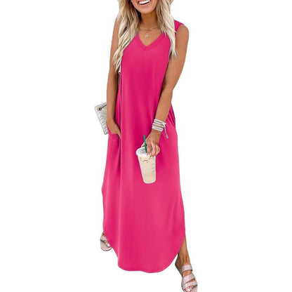 💖🌸 52 % de réduction 💖 Robes d'été, robes longues, robes de plage pour les vacances avec poches🍂