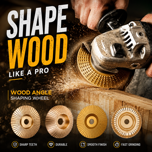 🔩 -60% ! 🛠️Disque de Façonnage pour Meuleuse d’Angle – Sculpte, Ponce & Façonne le Bois en Secondes.