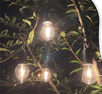💡  Lampe suspendue de camping extérieur ✨Type C, rétro & décorative – Portable, rechargeable & parfaite pour tente, jardin ou terrasse – crée une ambiance chaleureuse 🏕️