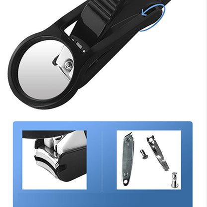 💎 50% DE RÉDUCTION💎Coupe-ongles anti-éclaboussures avec loupe