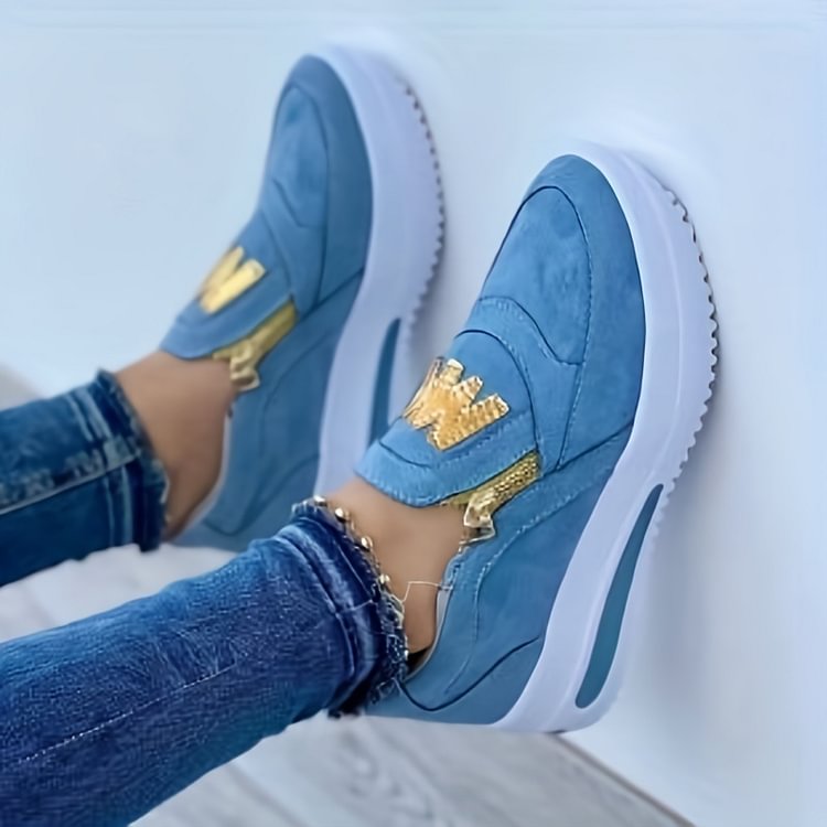 📢📢50% DE RÉDUCTION !! ⏰ Baskets Orthopédiques à Plateforme pour Femmes – Soutien Triple Voûte, Semelle Antidérapante & Confort Pieds Nus 🥿👣