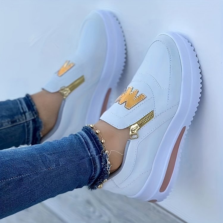 📢📢50% DE RÉDUCTION !! ⏰ Baskets Orthopédiques à Plateforme pour Femmes – Soutien Triple Voûte, Semelle Antidérapante & Confort Pieds Nus 🥿👣