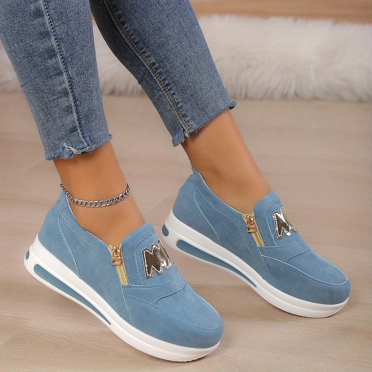 📢📢50% DE RÉDUCTION !! ⏰ Baskets Orthopédiques à Plateforme pour Femmes – Soutien Triple Voûte, Semelle Antidérapante & Confort Pieds Nus 🥿👣