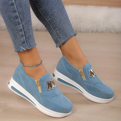 📢📢50% DE RÉDUCTION !! ⏰ Baskets Orthopédiques à Plateforme pour Femmes – Soutien Triple Voûte, Semelle Antidérapante & Confort Pieds Nus 🥿👣