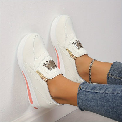 📢📢50% DE RÉDUCTION !! ⏰ Baskets Orthopédiques à Plateforme pour Femmes – Soutien Triple Voûte, Semelle Antidérapante & Confort Pieds Nus 🥿👣