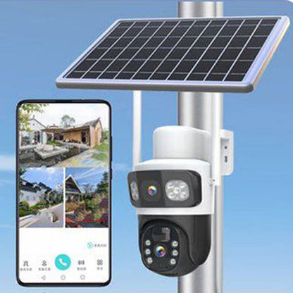 📹55 % de réduction + livraison gratuite☀️ Caméra de Sécurité Solaire Sans Fil Extérieure à Double Objectif – Vision 360°, Détection de Mouvement & Parfaite Pour Une Surveillance Continue 🔭