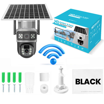📹55 % de réduction + livraison gratuite☀️ Caméra de Sécurité Solaire Sans Fil Extérieure à Double Objectif – Vision 360°, Détection de Mouvement & Parfaite Pour Une Surveillance Continue 🔭