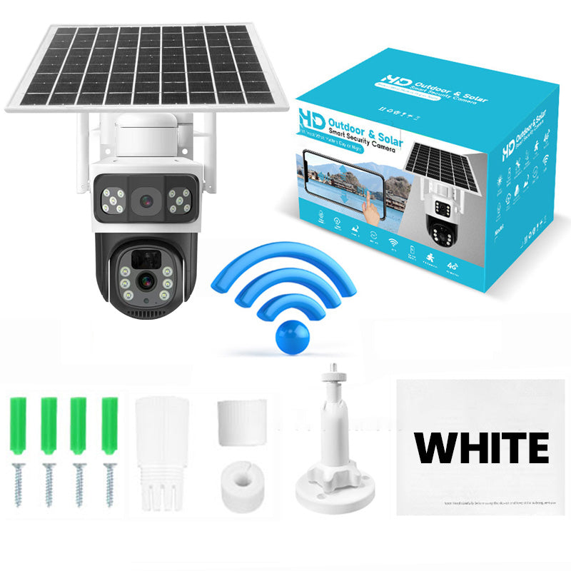 📹55 % de réduction + livraison gratuite☀️ Caméra de Sécurité Solaire Sans Fil Extérieure à Double Objectif – Vision 360°, Détection de Mouvement & Parfaite Pour Une Surveillance Continue 🔭