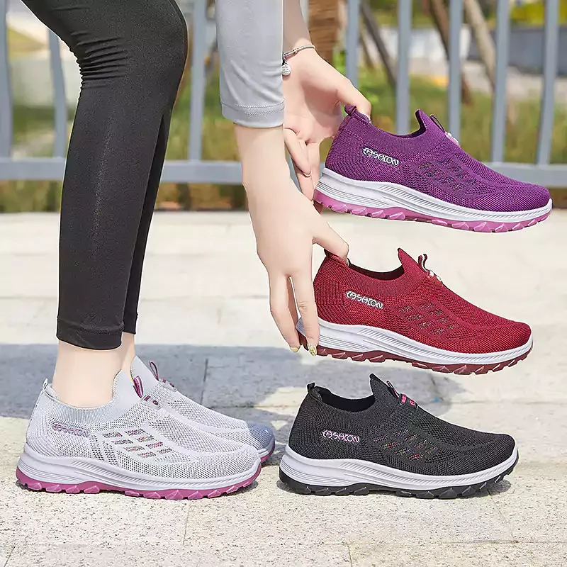 📢📢50 % de réduction !! ⏰Chaussures de course respirantes et légères en tissu anti-mouches