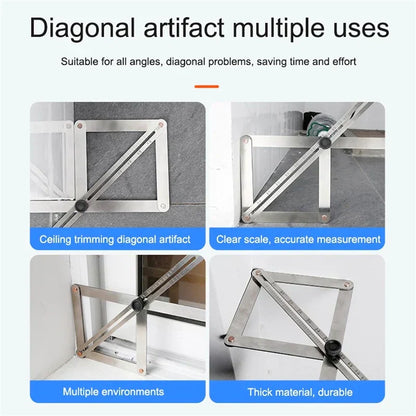 🔥VENTE HOT🔥Règle diagonale multifonctionnelle pour le travail du bois
