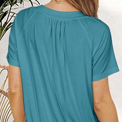 🔥Vente directe d'usine🔥T-shirt décontracté extensible à col en V pour femme