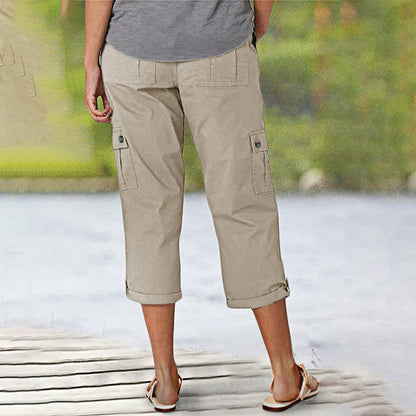 🔥 Hot Sale 🔥Short décontracté multi-poches à haute élasticité pour femme