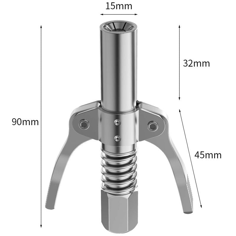 📢📢50 % DE RÉDUCTION !! ⏰ Coupleur de Graisseur à Double Poignée Haute Pression – Connexion Universelle, Robuste & Anti-Fuite pour Atelier ⚙️