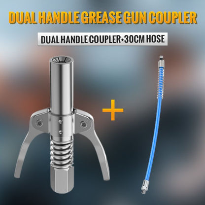 📢📢50 % DE RÉDUCTION !! ⏰ Coupleur de Graisseur à Double Poignée Haute Pression – Connexion Universelle, Robuste & Anti-Fuite pour Atelier ⚙️