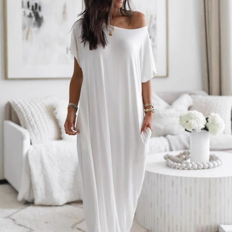 📢📢50 % de réduction !! ⏰Robe Longue Ample & Décontractée – Confort Absolu au Quotidien 🌿👗【Offre Limitée】