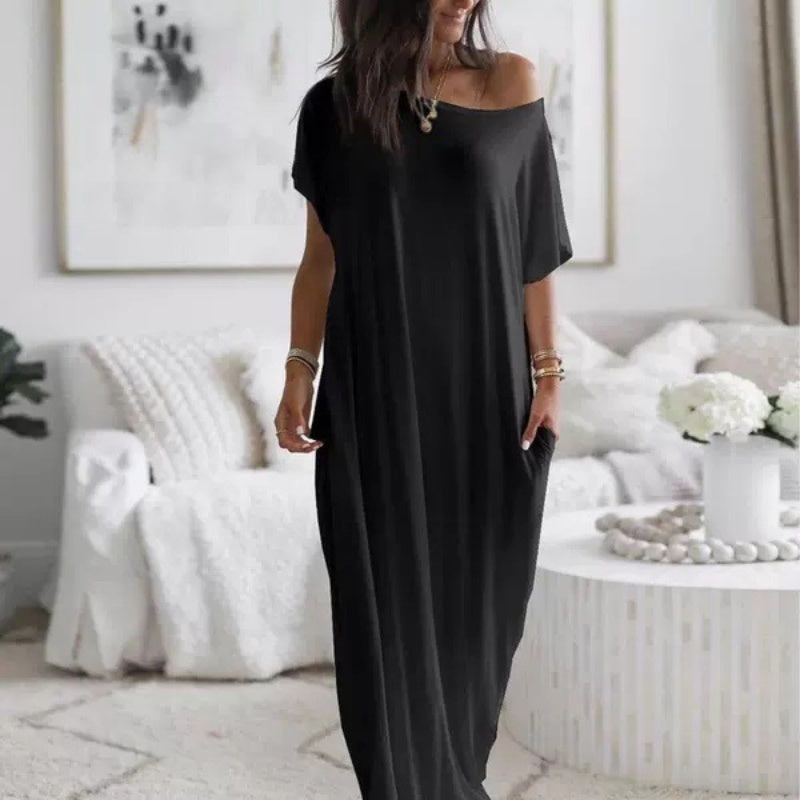 📢📢50 % de réduction !! ⏰Robe Longue Ample & Décontractée – Confort Absolu au Quotidien 🌿👗【Offre Limitée】