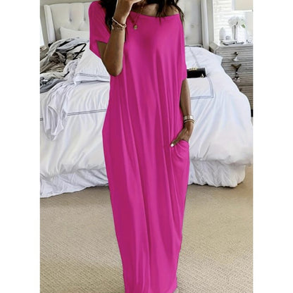 📢📢50 % de réduction !! ⏰Robe Longue Ample & Décontractée – Confort Absolu au Quotidien 🌿👗【Offre Limitée】