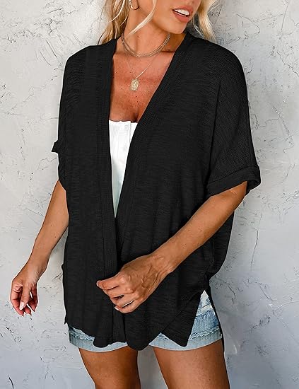 🍂Gilet Fluide à Manches Courtes ✅ Léger & Polyvalent | Parfait pour le Layering 🌸 -58% AUJOURD’HUI 🔥