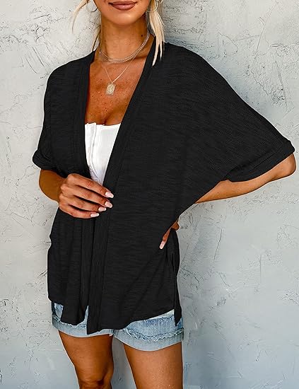 🍂Gilet Fluide à Manches Courtes ✅ Léger & Polyvalent | Parfait pour le Layering 🌸 -58% AUJOURD’HUI 🔥
