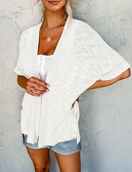 🍂Gilet Fluide à Manches Courtes ✅ Léger & Polyvalent | Parfait pour le Layering 🌸 -58% AUJOURD’HUI 🔥