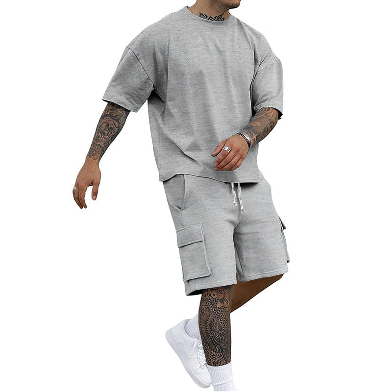 🔥50 % de réduction🩳Ensemble Décontracté Homme ✅ T-Shirt & Short | Confort Léger au Quotidien 👕