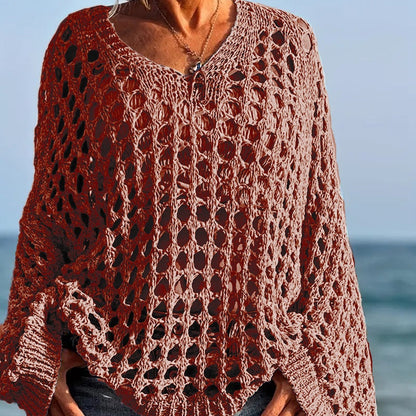 ✨ 61 % de réduction 🌸 Nouveauté🌸Haut décontracté unie en crochet pour femme