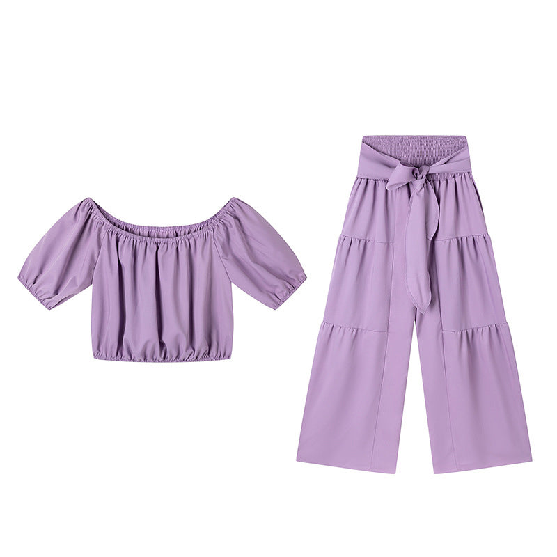 💎 58% SUR L'ENSEMBLE ÉPAULES NUES & PANTALON LARGE ! 💎 Taille Haute, Manches Bouffantes & Style Élégant ✨
