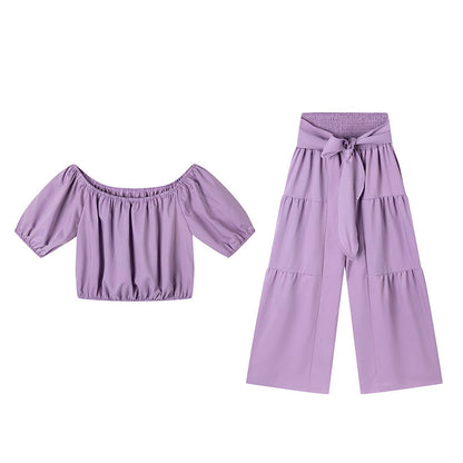 💎 58% SUR L'ENSEMBLE ÉPAULES NUES & PANTALON LARGE ! 💎 Taille Haute, Manches Bouffantes & Style Élégant ✨