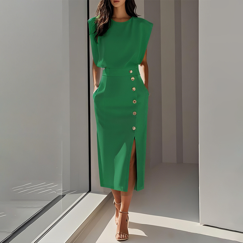 👗 52% DE RÉDUCTION! 🌸 Robe Midi Fendue Élégante pour Femme – Tissu Fluide, Coupe Flatteuse & Parfaite Pour Les Journées Ensoleillées Ou Les Soirées Estivales 💃