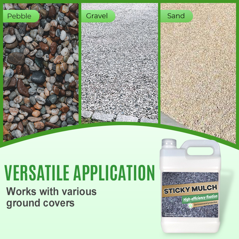 📢📢50% de réduction🏡Colle Paysage Ultra-Rapide – Adhésif Imperméable pour Paillis, Cailloux & Décorations Extérieures🌧️🏆
