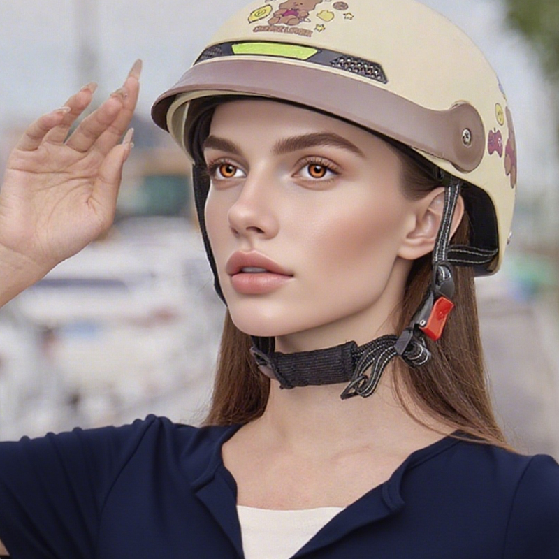 🛡️（Un peu plus cher, mais d'une qualité nettement supérieure）Breathable Casque de moto léger et résistant aux chocs
