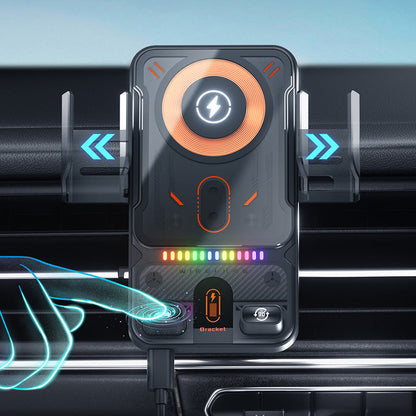 🚗60 % DE RÉDUCTION MAINTENANT ! 📱 Support de téléphone de voiture 2 en 1 et chargeur sans fil – Rotation à 360°, fixation robuste et charge rapide 🔋