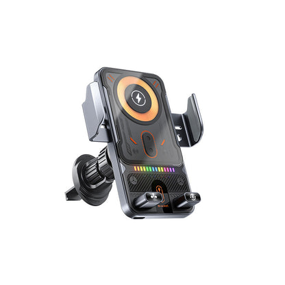 🚗60 % DE RÉDUCTION MAINTENANT ! 📱 Support de téléphone de voiture 2 en 1 et chargeur sans fil – Rotation à 360°, fixation robuste et charge rapide 🔋