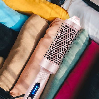 💇‍♀️ 50% DE RÉDUCTION! ✨ Brosse à Cheveux 2-en-1 Volume & Lissage – Technologie Céramique-Tourmaline, 3 Températures & Style Parfait en 5 Min ⚡