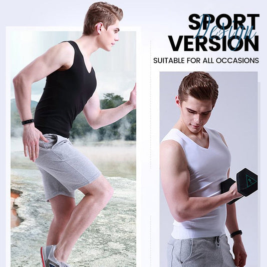 💪🌬️ 50 % de réduction + 2 articles, c'est moins cher 🧊 Gilet sans coutures extensible pour homme, préservant l'intimité