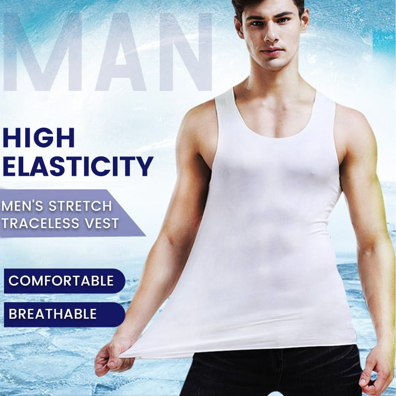 💪🌬️ 50 % de réduction + 2 articles, c'est moins cher 🧊 Gilet sans coutures extensible pour homme, préservant l'intimité