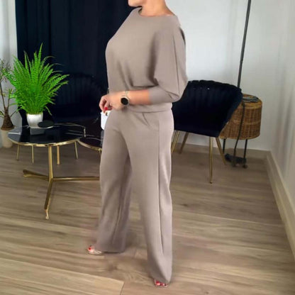 🎁 -50% AUJOURD'HUI + LIVRAISON GRATUITE 👇Ensemble 3 pièces élégant comprenant un cardigan long, un haut et un pantalon🔥