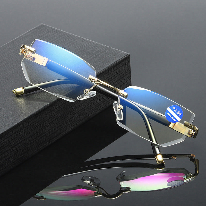 👓Lunettes de lecture sans monture bloquant la lumière bleue pour la presbytie