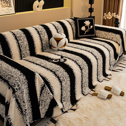 ✨Housse de canapé douce et antidérapante en peluche