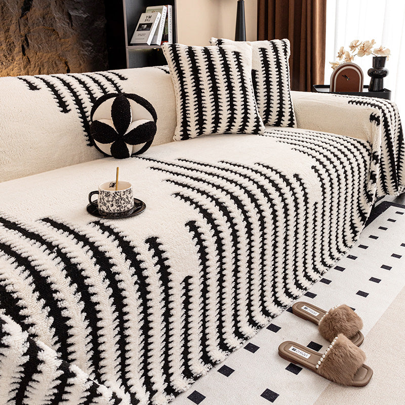 ✨Housse de canapé douce et antidérapante en peluche