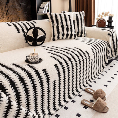 ✨Housse de canapé douce et antidérapante en peluche