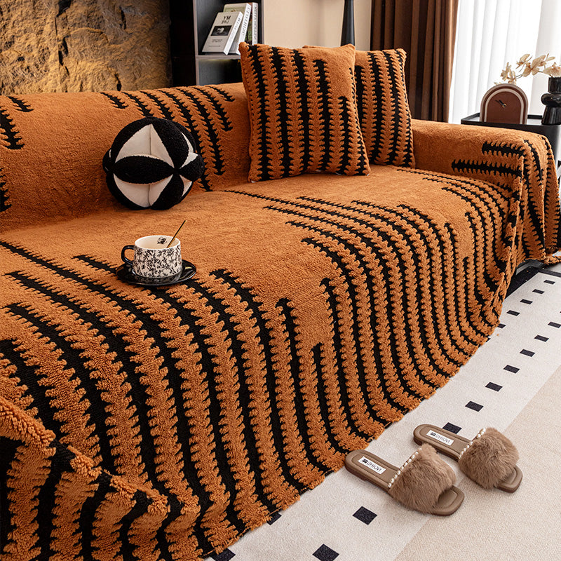 ✨Housse de canapé douce et antidérapante en peluche