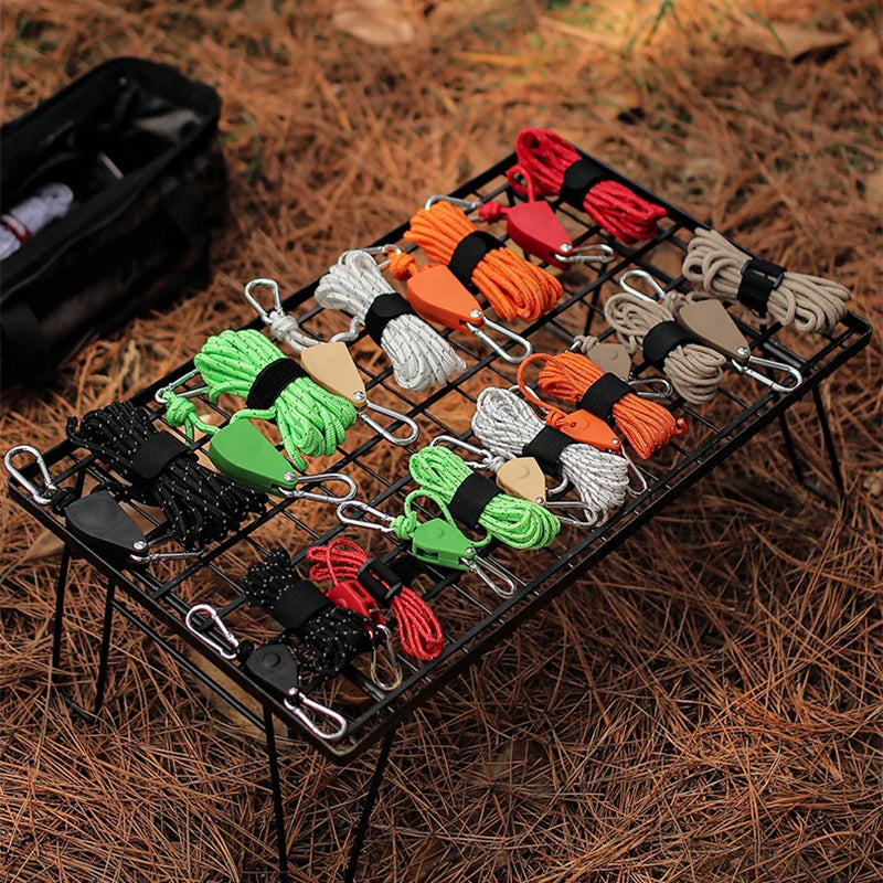 🧗 50% DE RÉDUCTION ! ⛺ Corde de Camping Portable & Réglable – Légère & Résistante, Idéale pour Randonnée, Sécurité & Survie 🪢